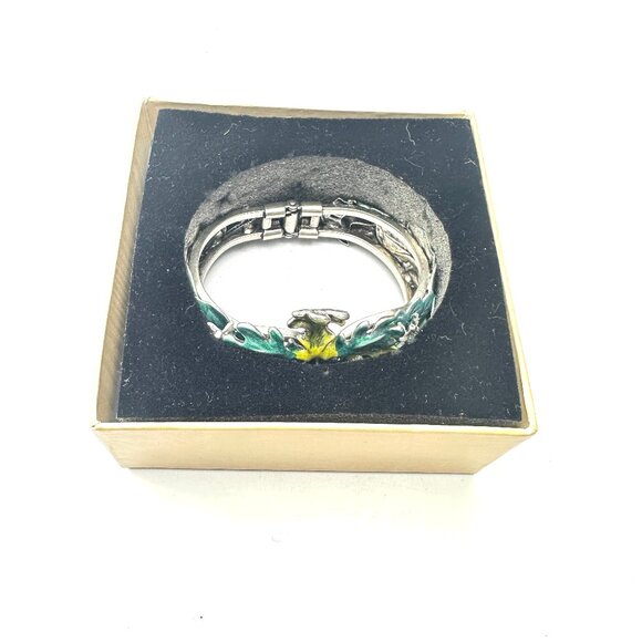 Kirk's Folly Enchanted Forest Green Man Clamper—Collectible Enamel Bracelet—NWOT - Picture 3 of 13